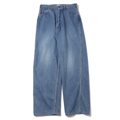 Denim Painter Pants(Medium Dark Blue Damage)