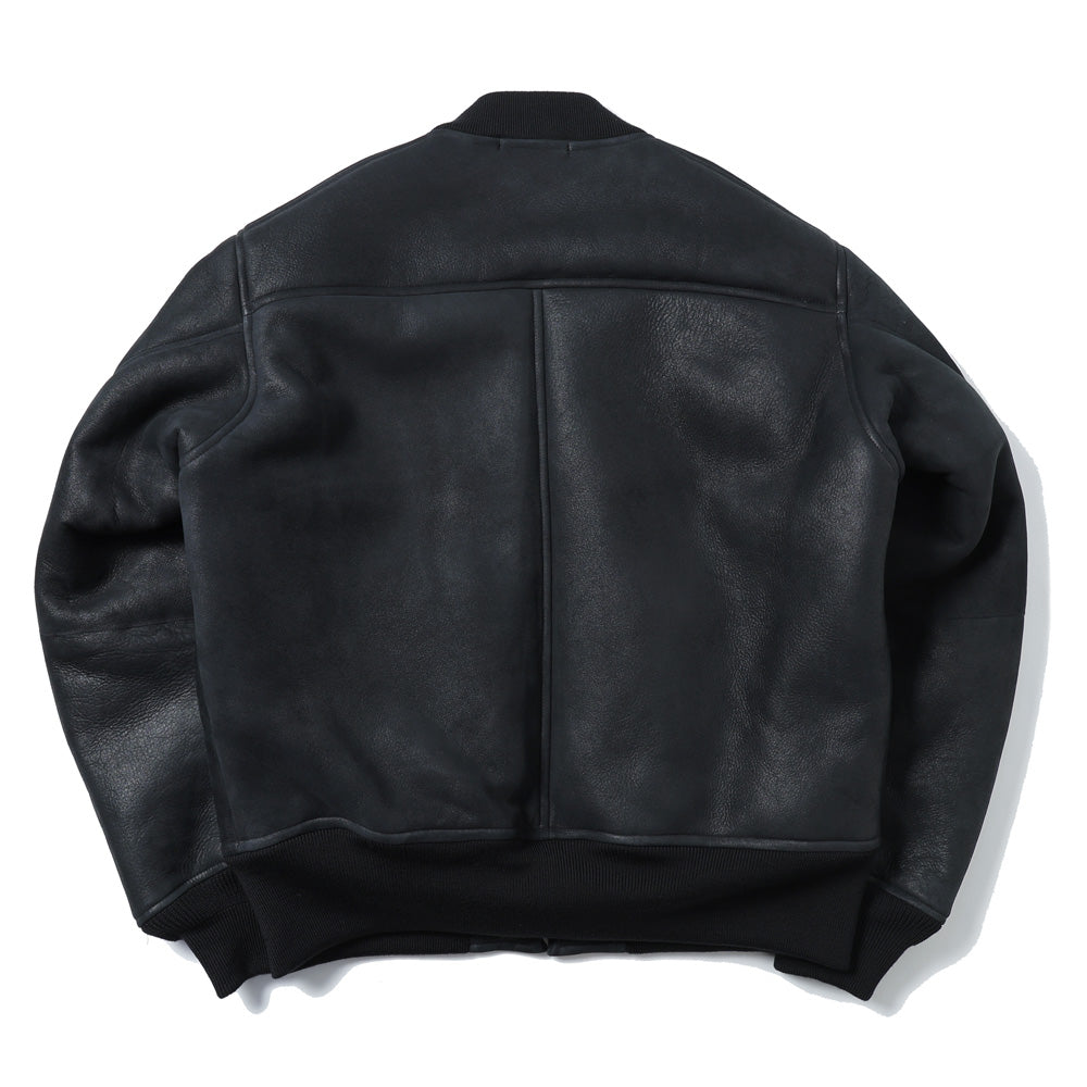 シープスキン ジップブルゾン