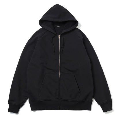 Cotton fleece zip parka