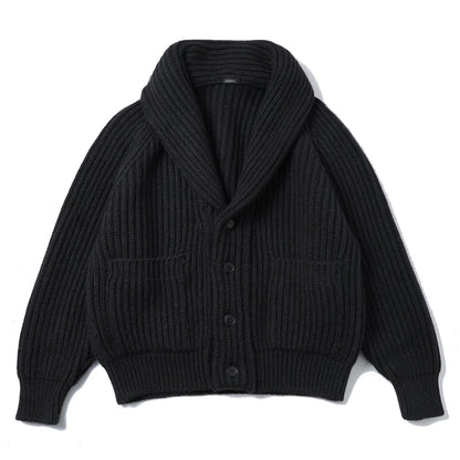 カシミヤ和紙ショールカラーニットジャケット