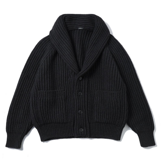 カシミヤ和紙ショールカラーニットジャケット