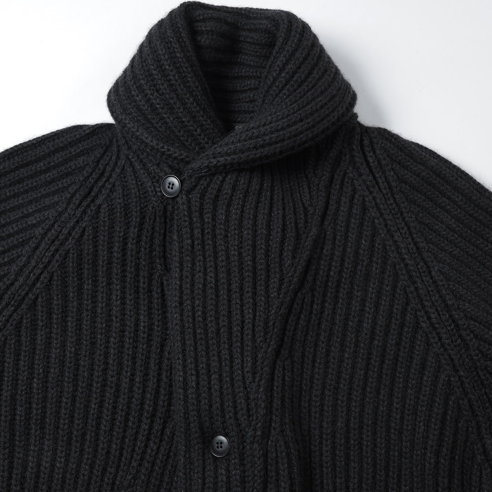 カシミヤ和紙ショールカラーニットジャケット