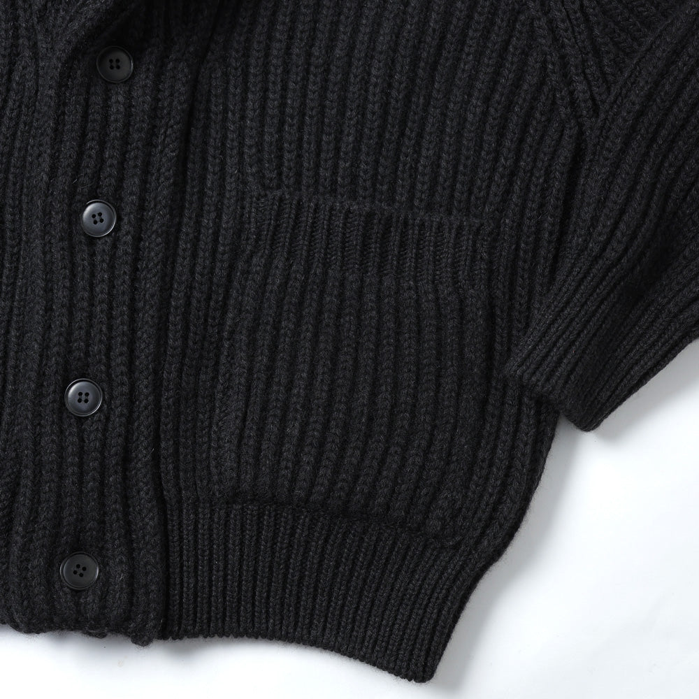 カシミヤ和紙ショールカラーニットジャケット