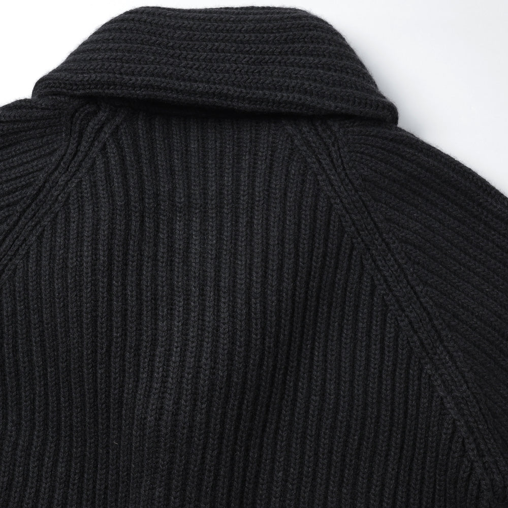 カシミヤ和紙ショールカラーニットジャケット