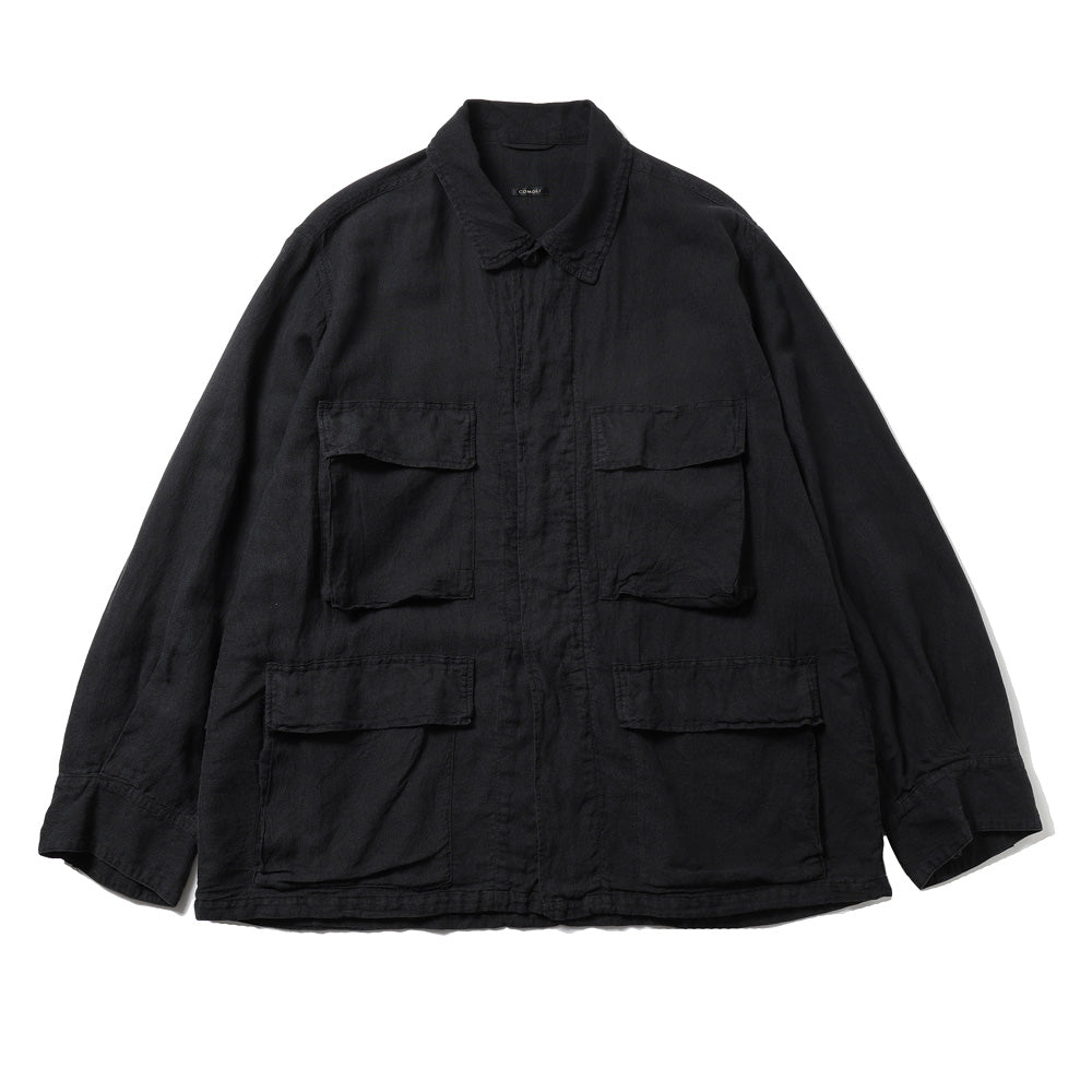 【新品未使用】COMOLI シルクコットン B.D.Uジャケット(ブラック1) COMOLI) シルクコットン B.D.Uジャケット (D01-01013) | COMOLI