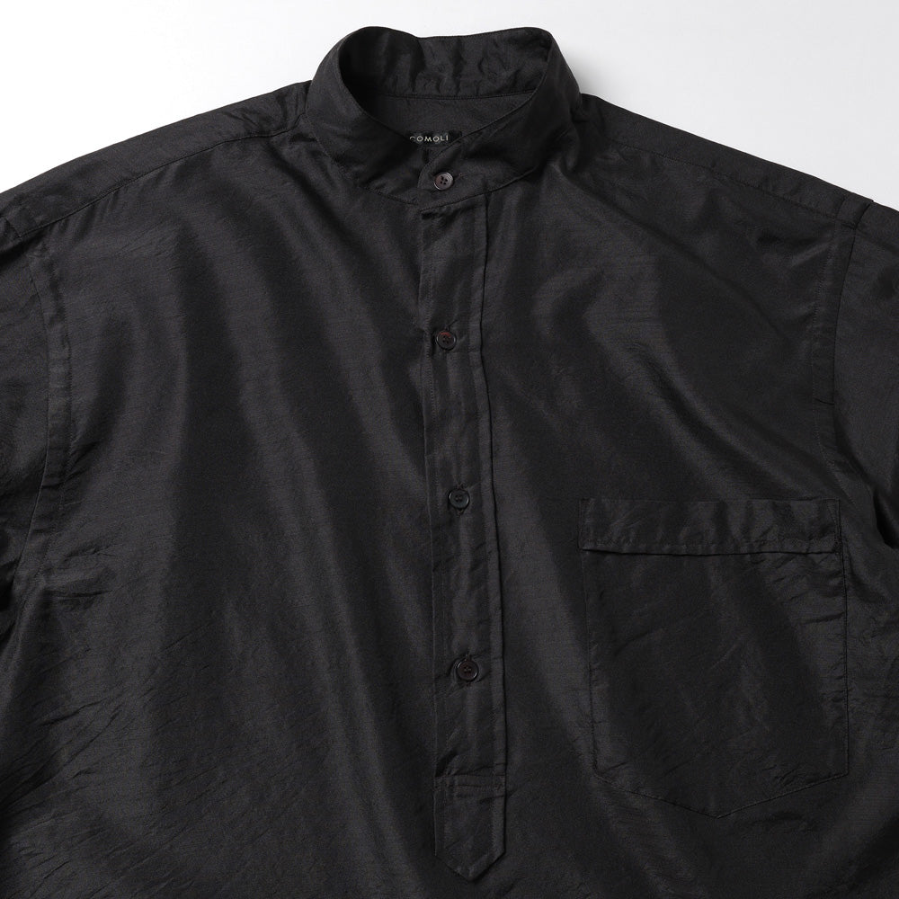Wool silk pullover shirt 