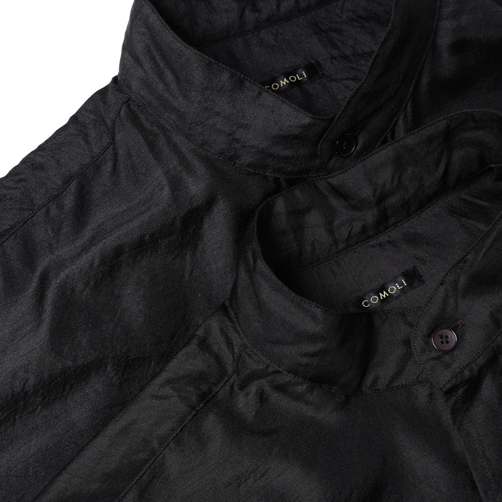Wool silk pullover shirt 