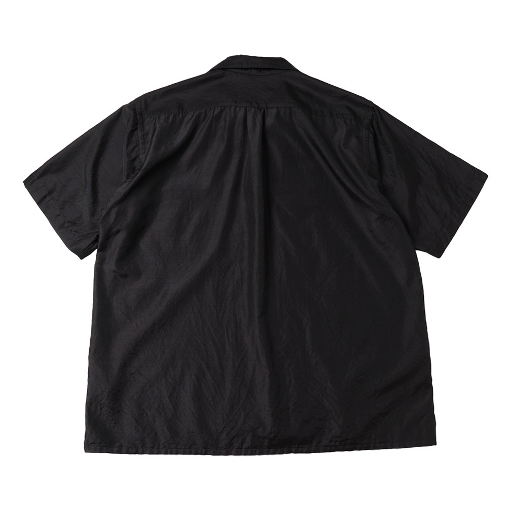 COMOLI) ウールシルク 半袖オープンカラーシャツ (D01-02012) | COMOLI