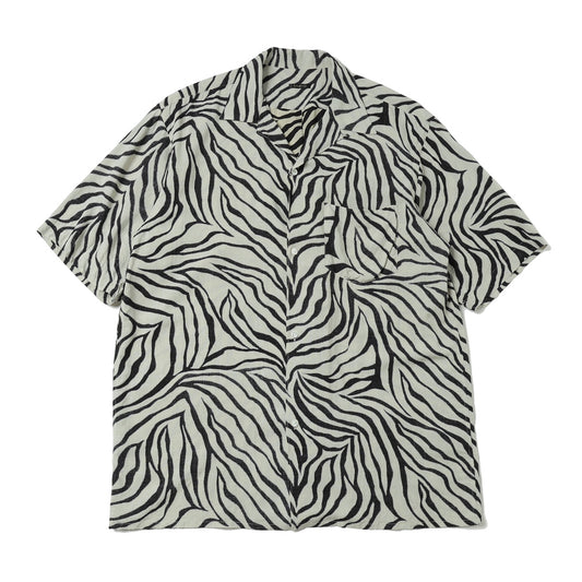 ZEBRA 半袖オープンカラーシャツ