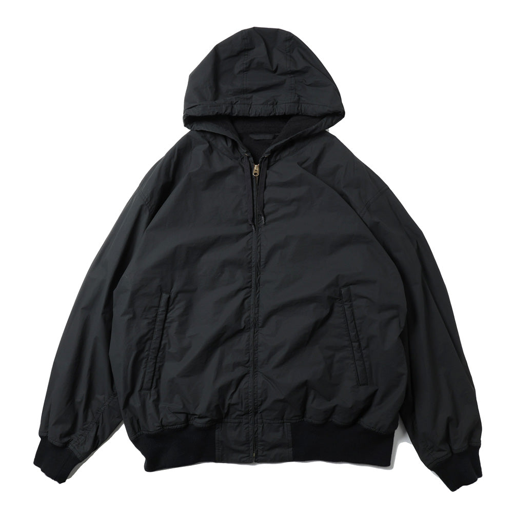 Cotton nylon zip parka