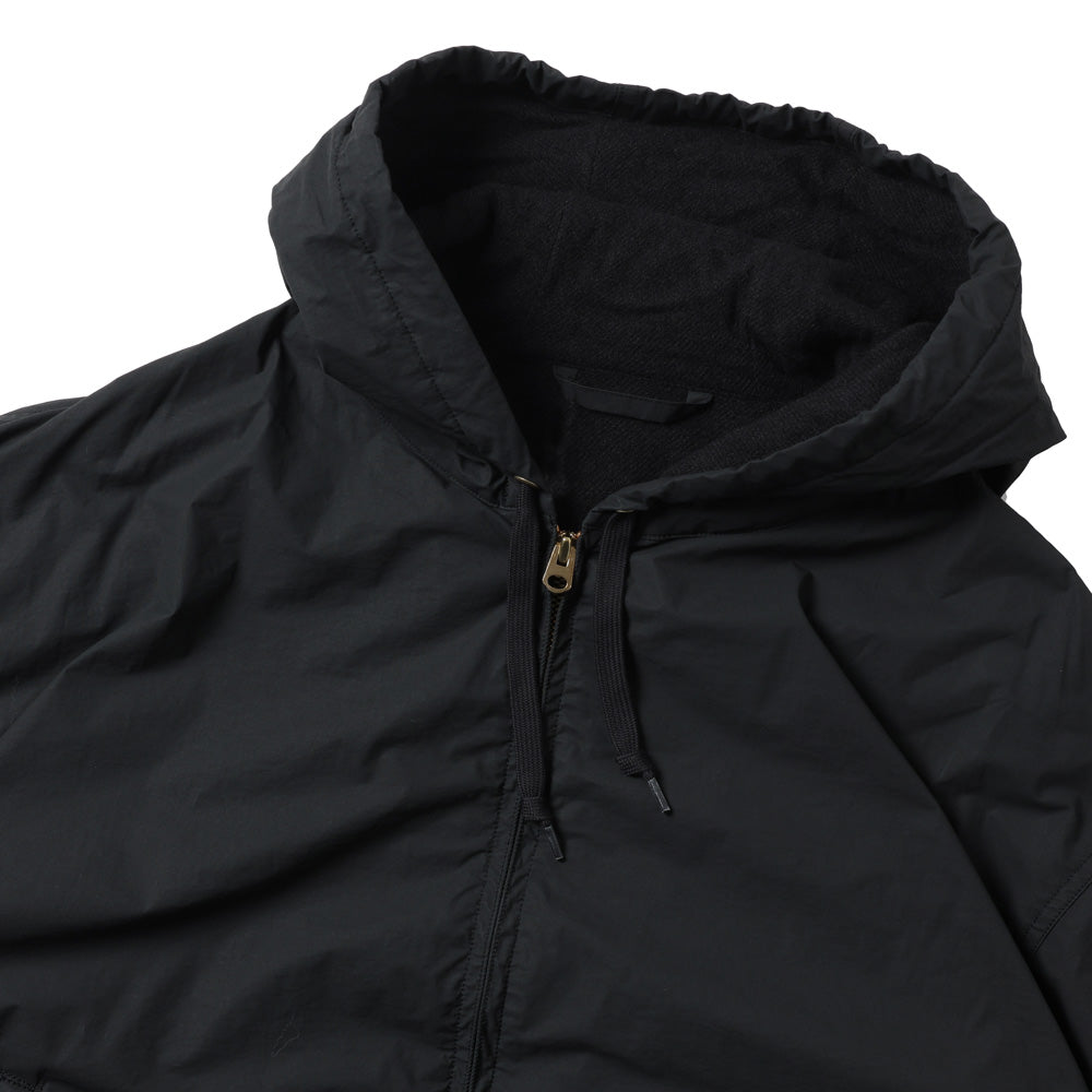 Cotton nylon zip parka