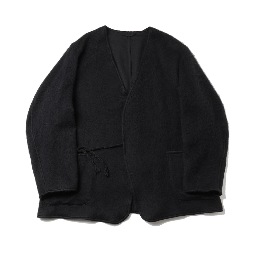 Shaggy Collarless Jacket
