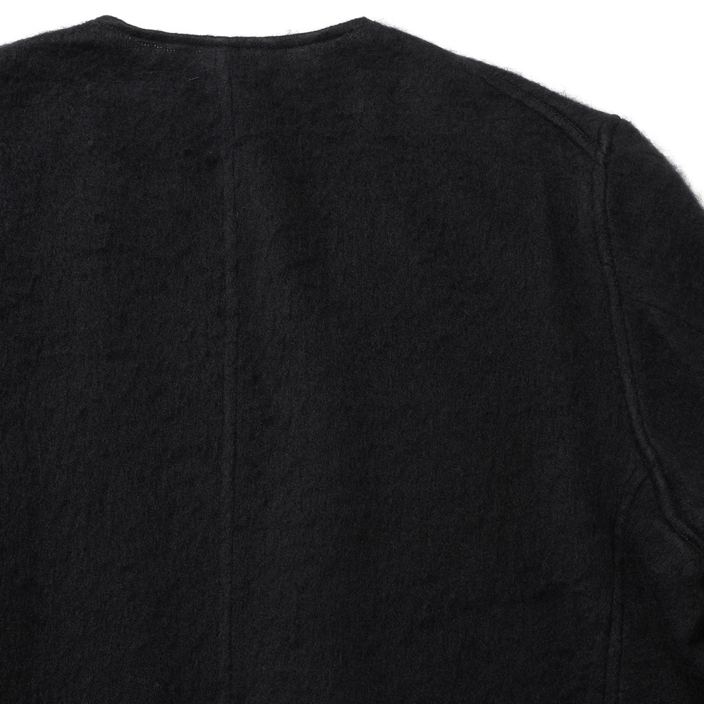 Shaggy Collarless Jacket