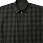 Wool Check Zip Shirt