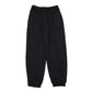 Linen satin drawstring trousers