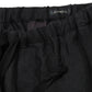 Linen satin drawstring trousers