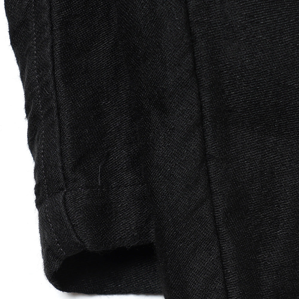 Linen satin drawstring trousers