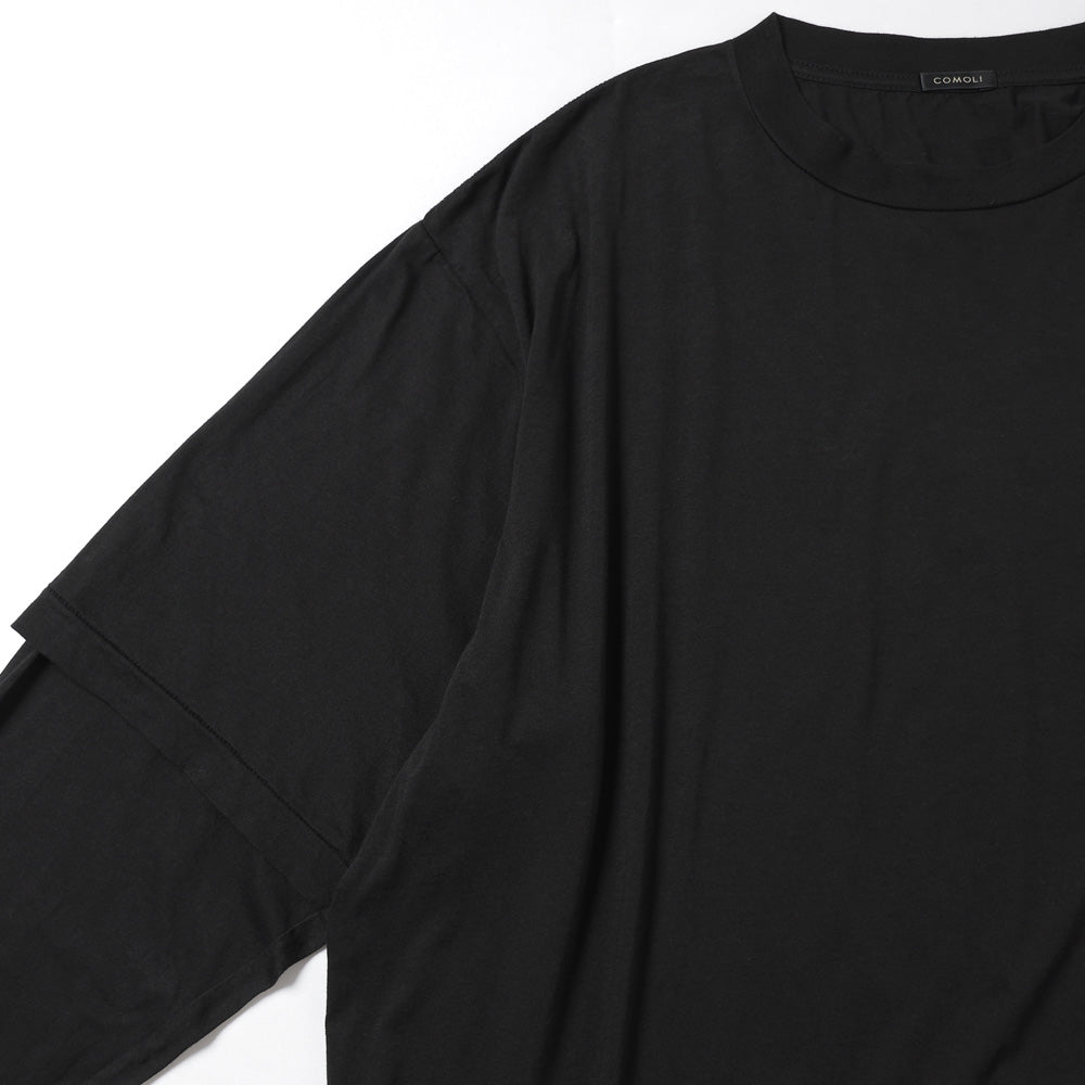 COMOLI) THIN コットンレイヤードTシャツ (E03-05021) | COMOLI