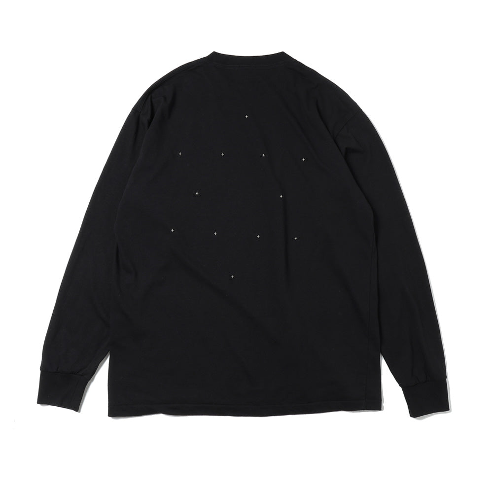 COMOLI) コットンカシミヤ エンブロイダリー長袖Tシャツ (E03-05050