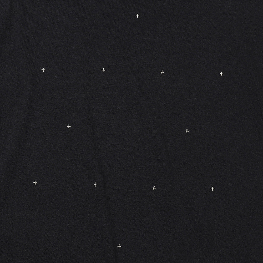 コットンカシミヤ エンブロイダリー長袖Ｔシャツ
