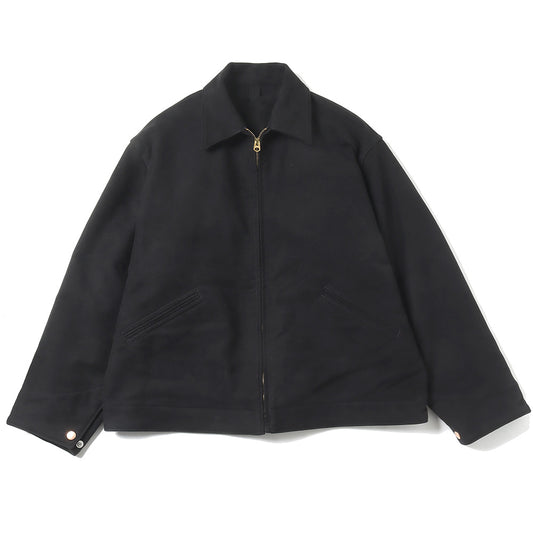 Moleskin zip short jacket