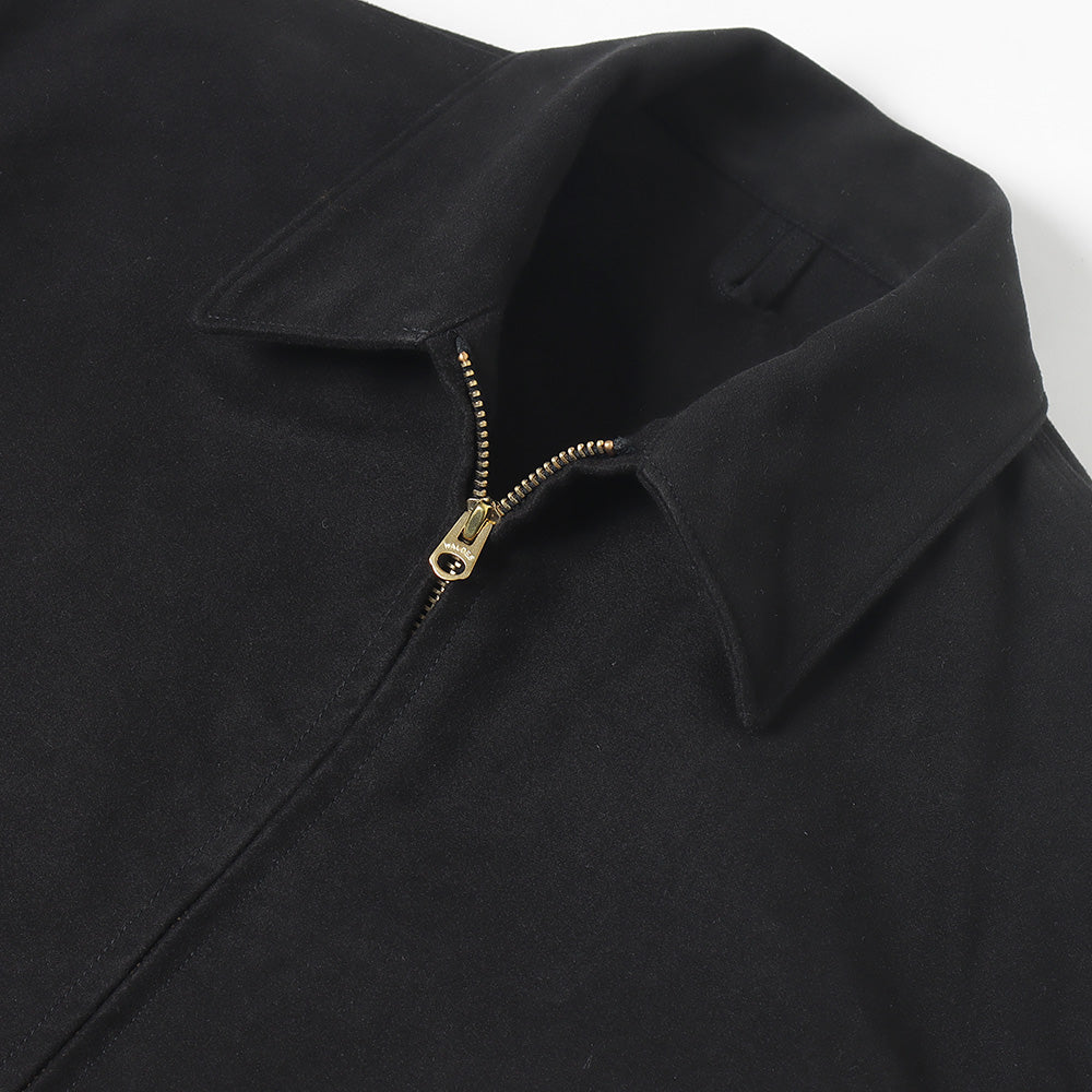 Moleskin zip short jacket