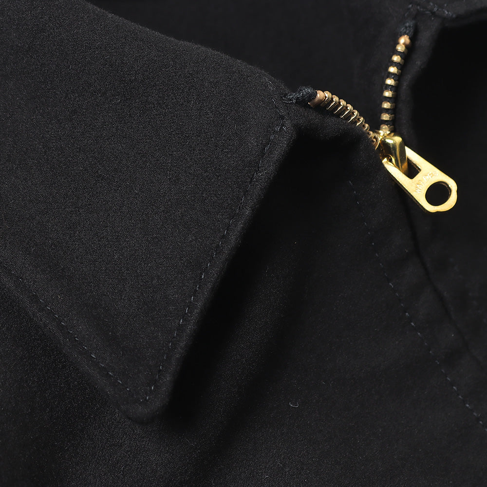 Moleskin zip short jacket