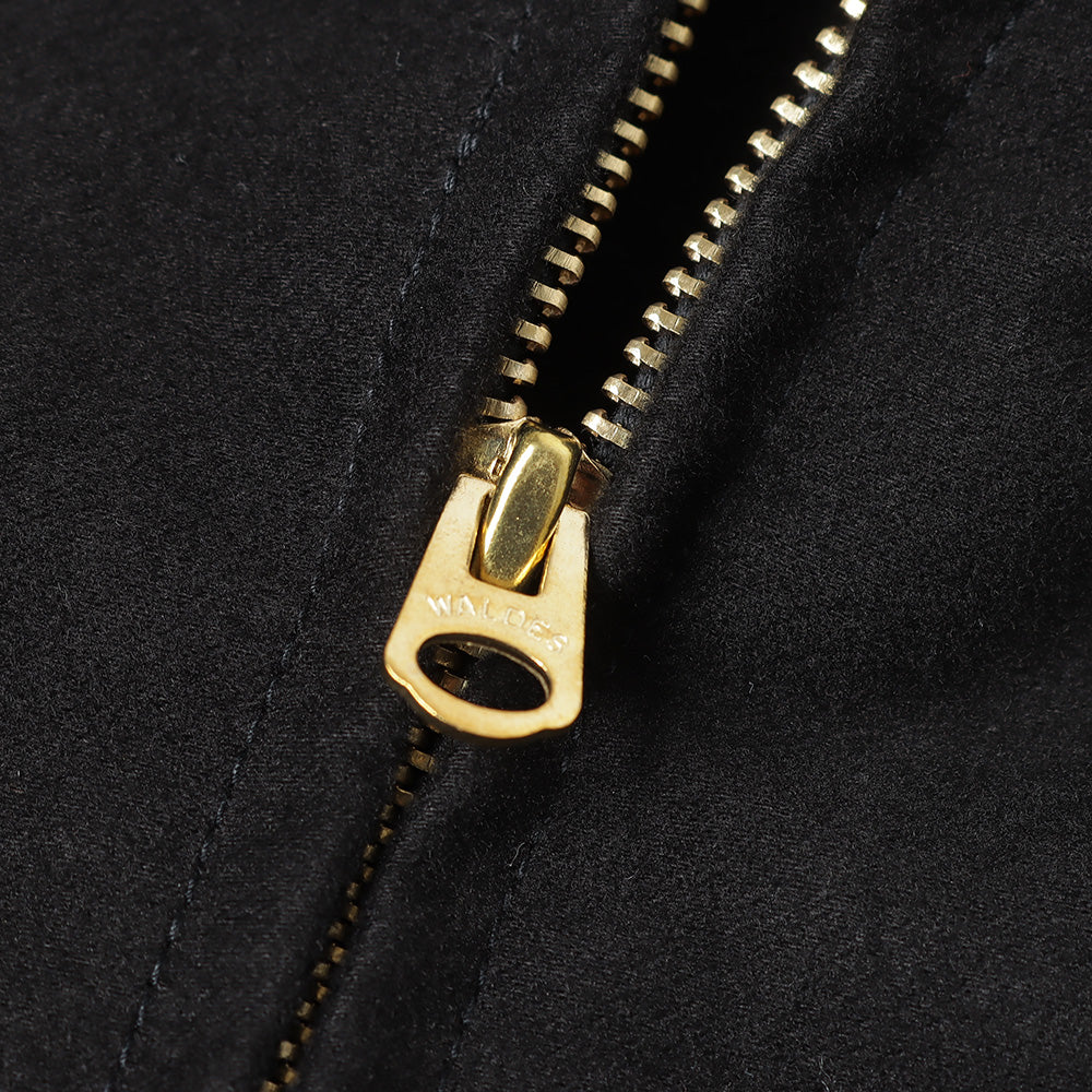 Moleskin zip short jacket