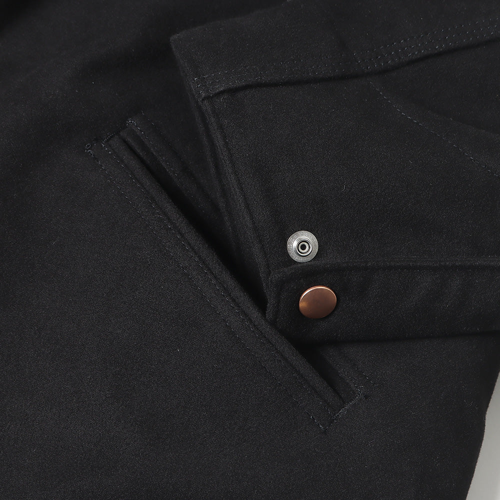 Moleskin zip short jacket