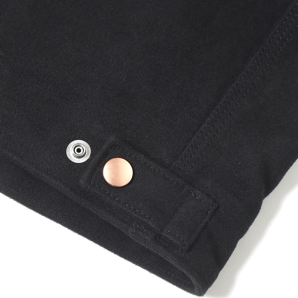 Moleskin zip short jacket
