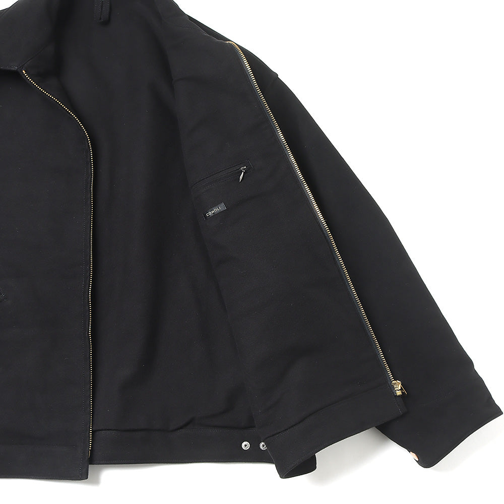 Moleskin zip short jacket