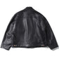 Calfskin short zip jacket