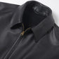 Calfskin short zip jacket