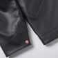 Calfskin short zip jacket