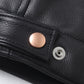 Calfskin short zip jacket