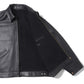 Calfskin short zip jacket