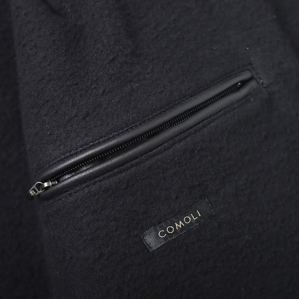 Calfskin short zip jacket