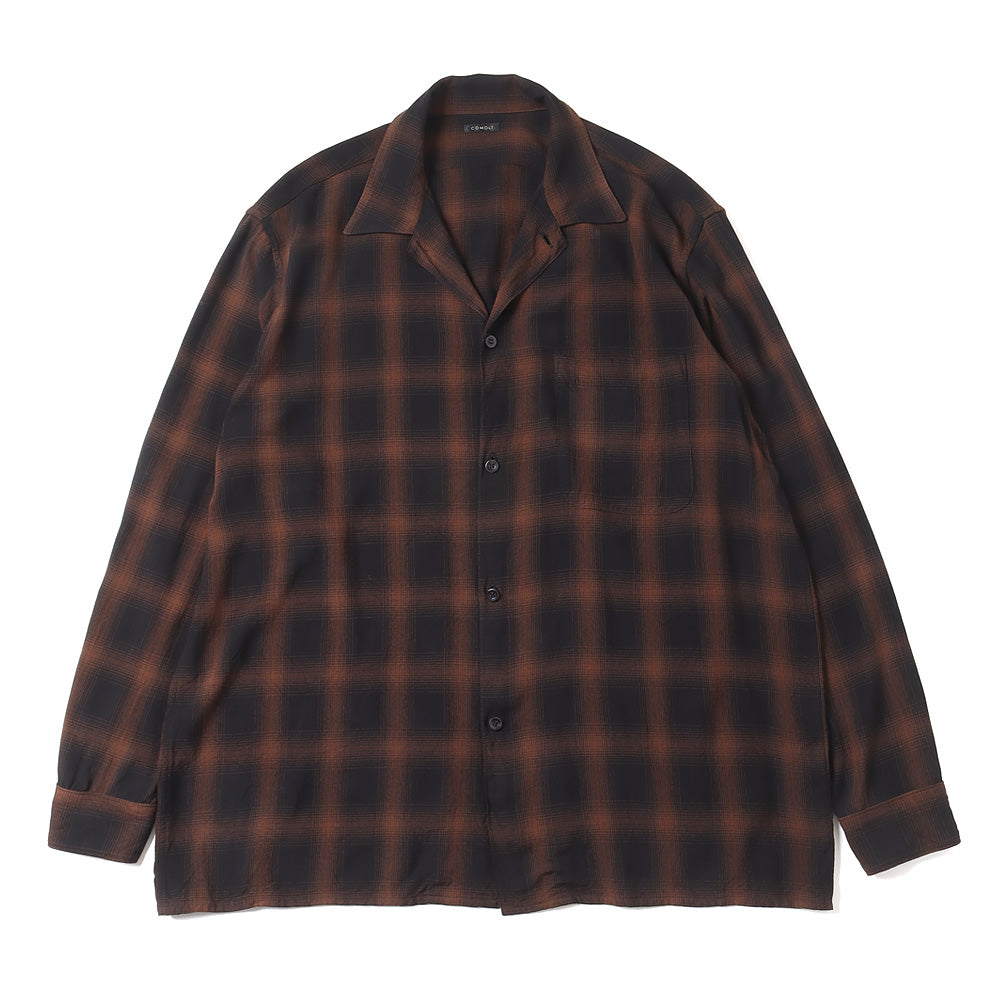 Rayon open collar shirt