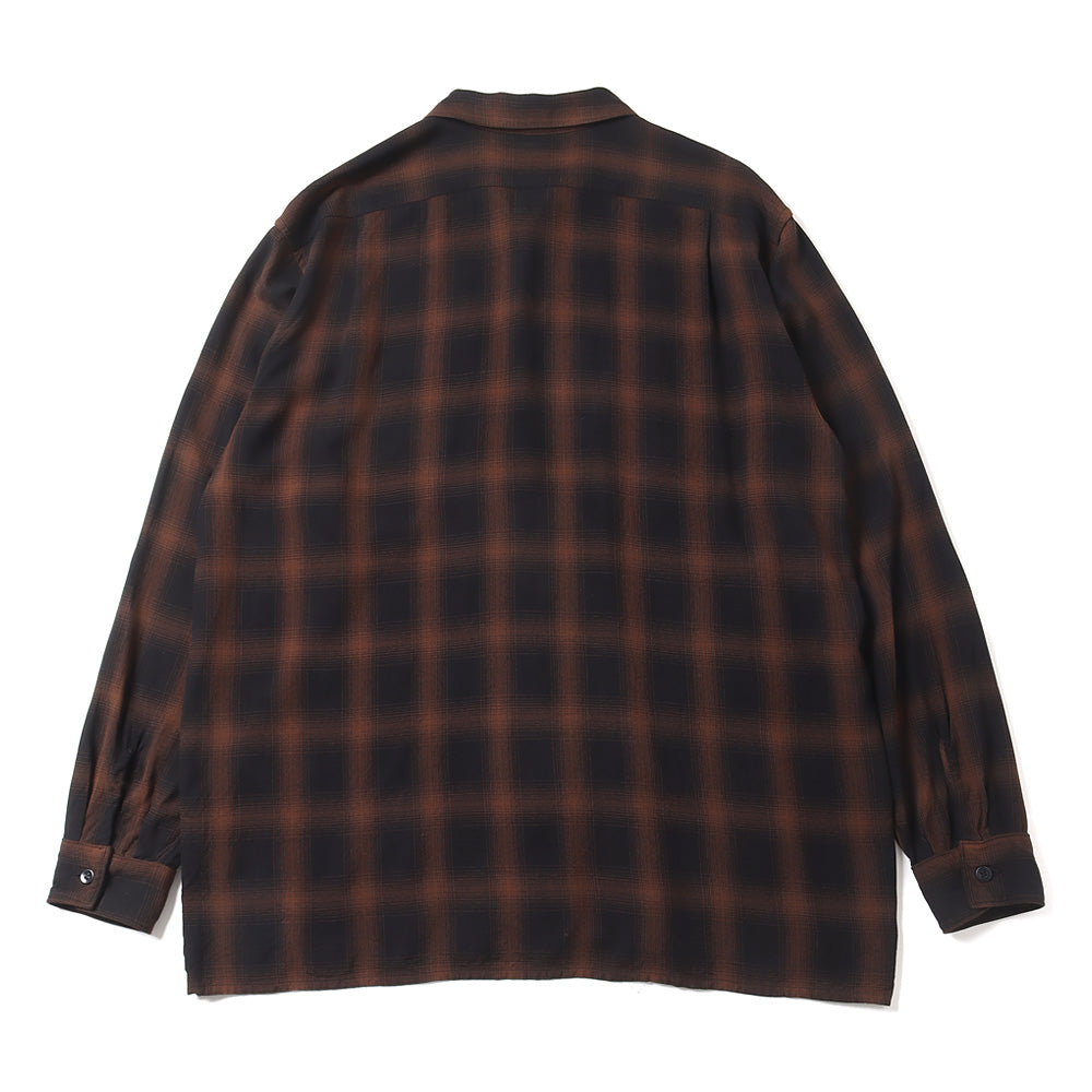 Rayon open collar shirt