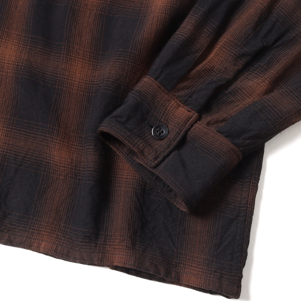 Rayon open collar shirt