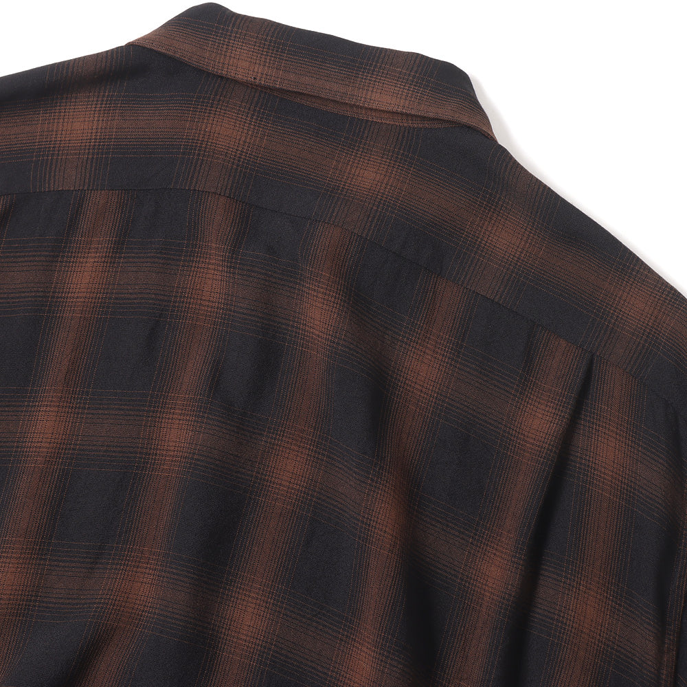 Rayon open collar shirt