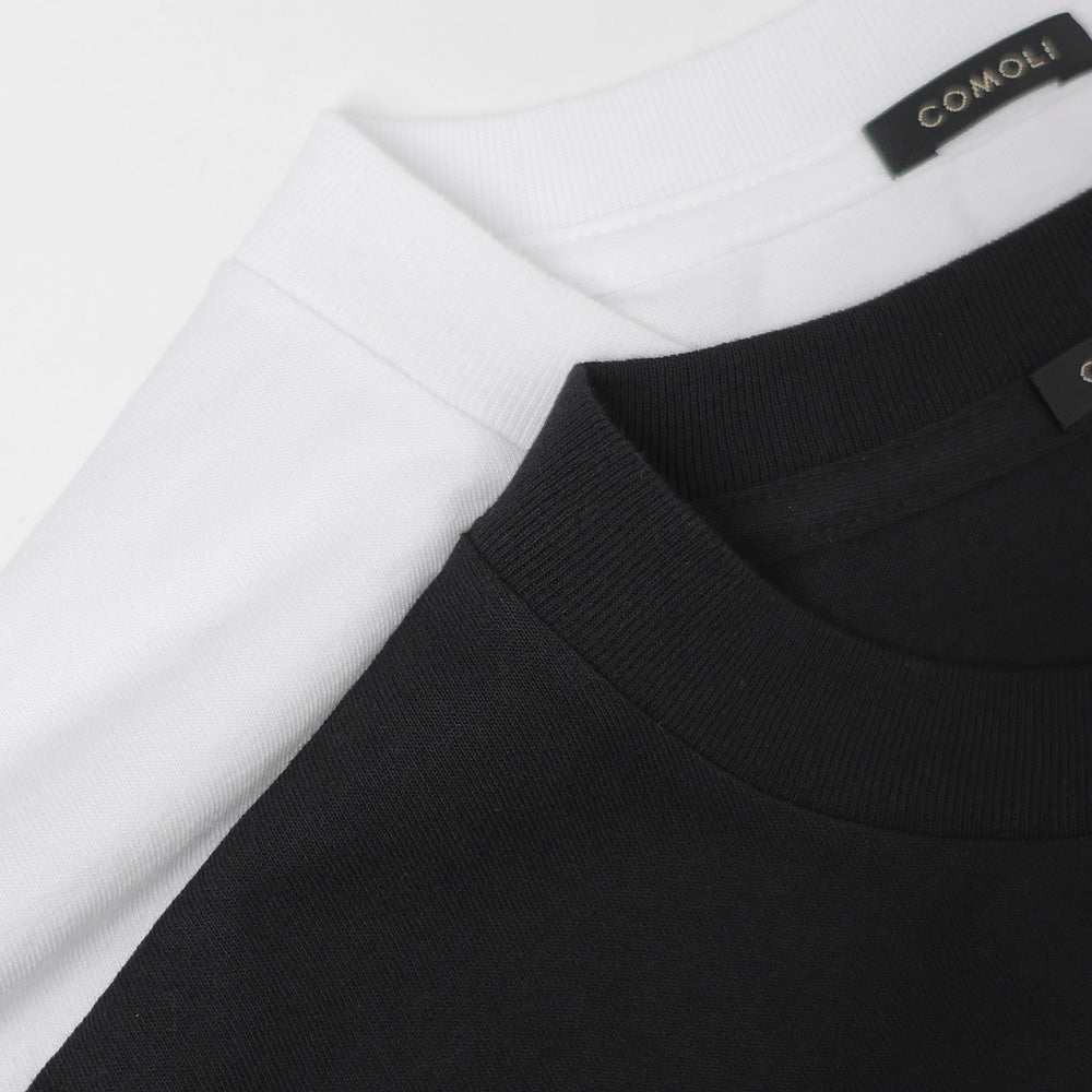 COMOLI) Cotton jersey long sleeve T-shirt (D01-05012) | COMOLI