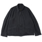 Wool washi zip short jacket