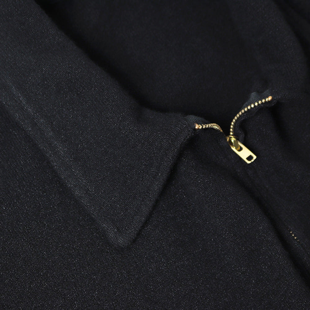 Wool washi zip short jacket