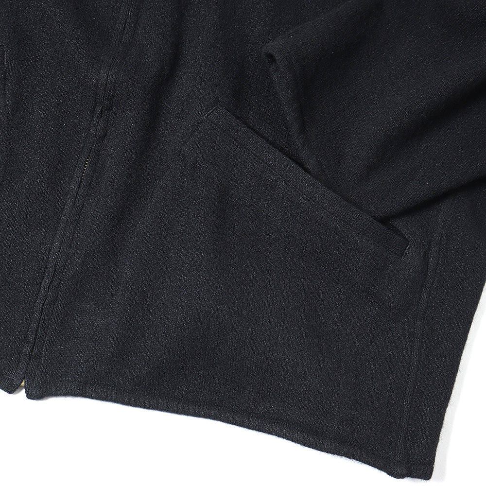 Wool washi zip short jacket
