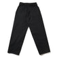 Black denim belted pants