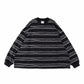 SUPER BIG LS TEE (MULTI STRIPE)