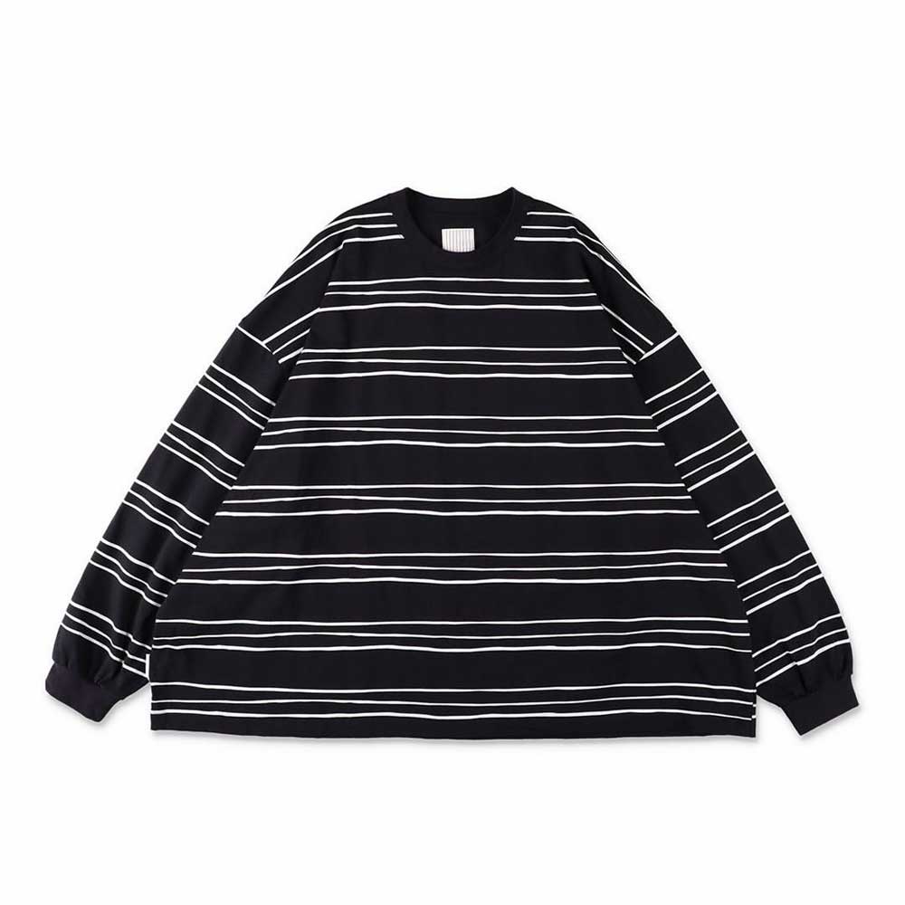 SUPER BIG LS TEE (MULTI STRIPE)