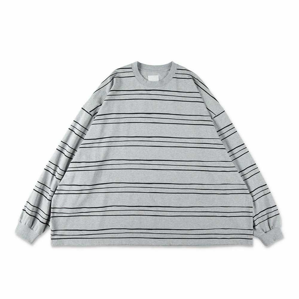 SUPER BIG LS TEE (MULTI STRIPE)
