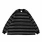 SUPER BIG LS TEE (MULTI STRIPE)